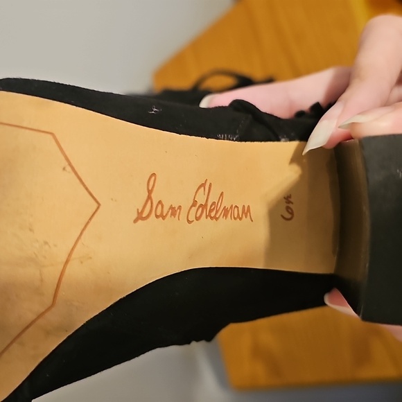 Sam Edelman Leather Floral Embroidered Winnie Boots - Picture 9 of 12